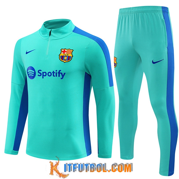 Chandal Equipos De Futbol FC Barcellona Verde 2023/2024 -02
