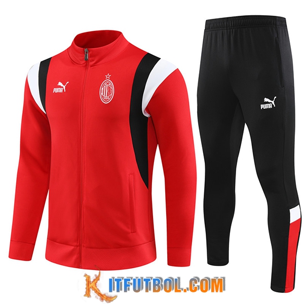 Chandal Equipos De Futbol - Chaqueta AC Milan Rojo 2023/2024