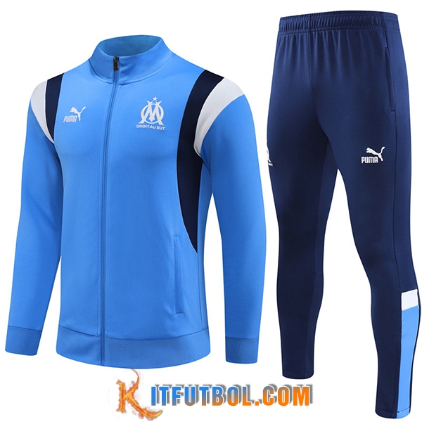 Chandal Equipos De Futbol - Chaqueta Marsella Azul Claro 2023/2024