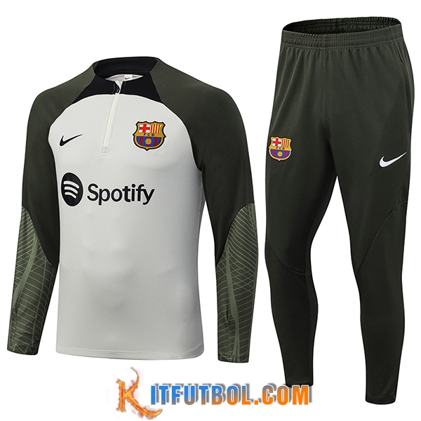 Chandal Equipos De Futbol FC Barcellona Gris Claro 2023/2024