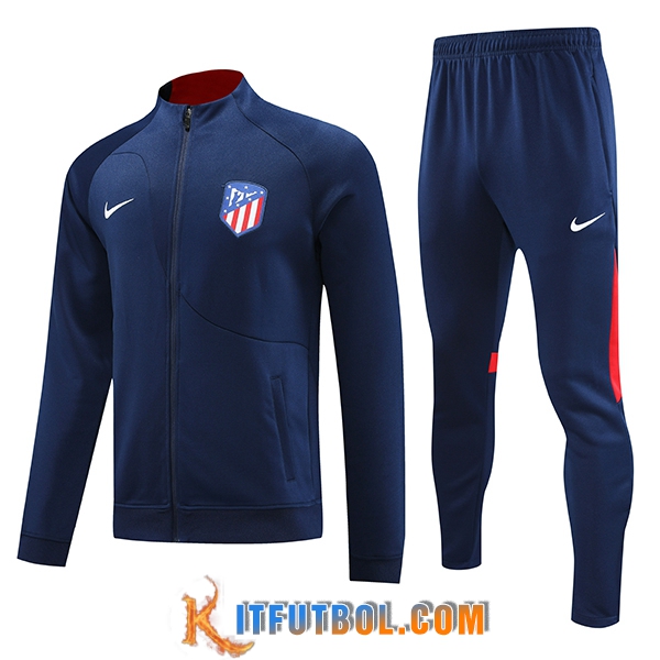 Chandal Equipos De Futbol - Chaqueta Atletico Madrid Azul marino 2023/2024