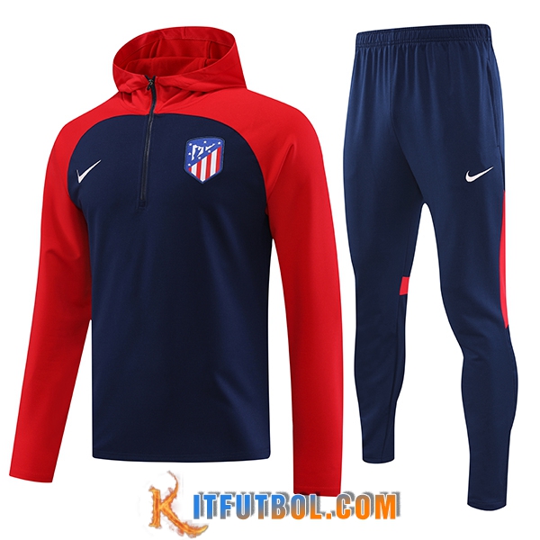 Chaqueta Con Capucha Chandal Atletico Madrid Azul marino 2023/2024