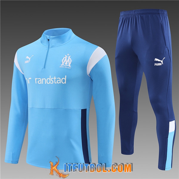 Chandal Equipos De Futbol Marsella Ninos Azul Claro 2023/2024