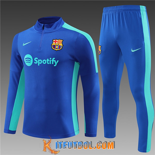 Chandal Equipos De Futbol FC Barcellona Ninos Azul 2023/2024 -02