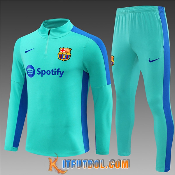 Chandal Equipos De Futbol FC Barcellona Ninos Verde 2023/2024