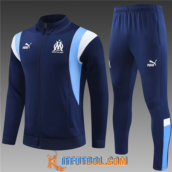 Chandal Equipos De Futbol - Chaqueta Marsella Ninos Azul marino 2023/2024