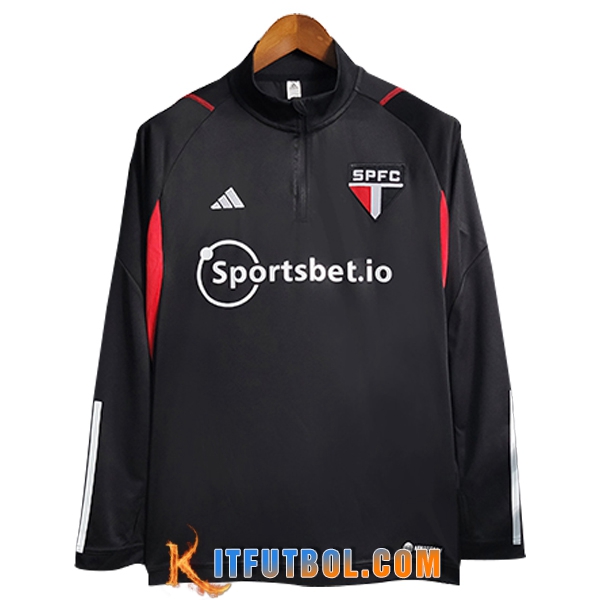 Sudadera De Entrenamiento Sao Paulo FC Negro 2023/2024 -02