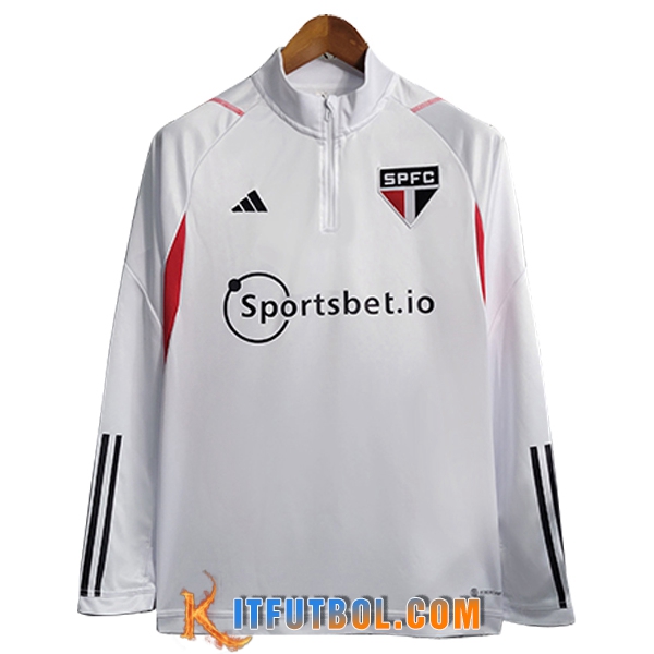Sudadera De Entrenamiento Sao Paulo FC Blanco 2023/2024 -02