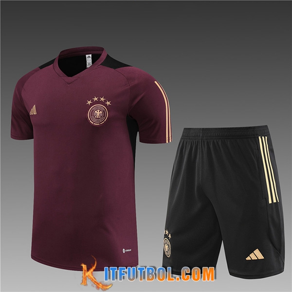 Camiseta Entrenamiento + Cortos Alemania Ninos Marrón 2023/2024