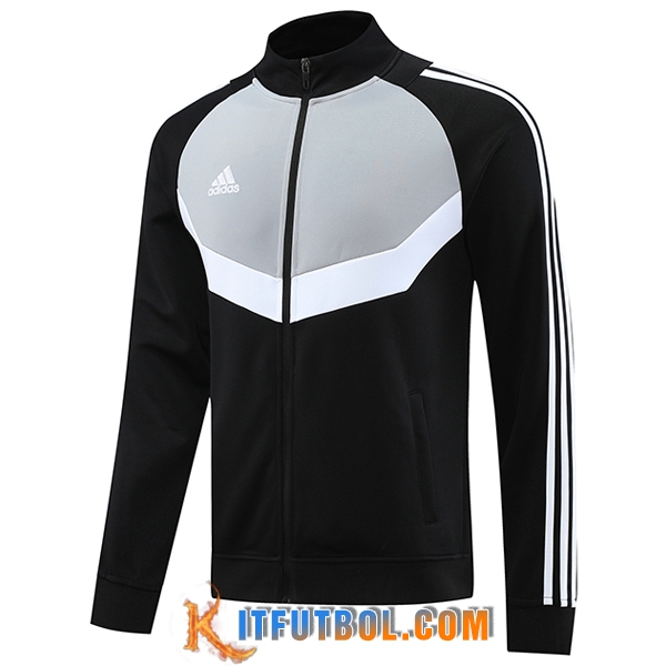 Chaquetas Futbol Adidas Negro/Gris 2023/2024