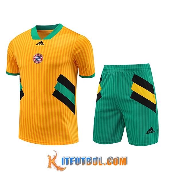 Camiseta Entrenamiento + Cortos Bayern Munich Amarillo 2023/2024 -02