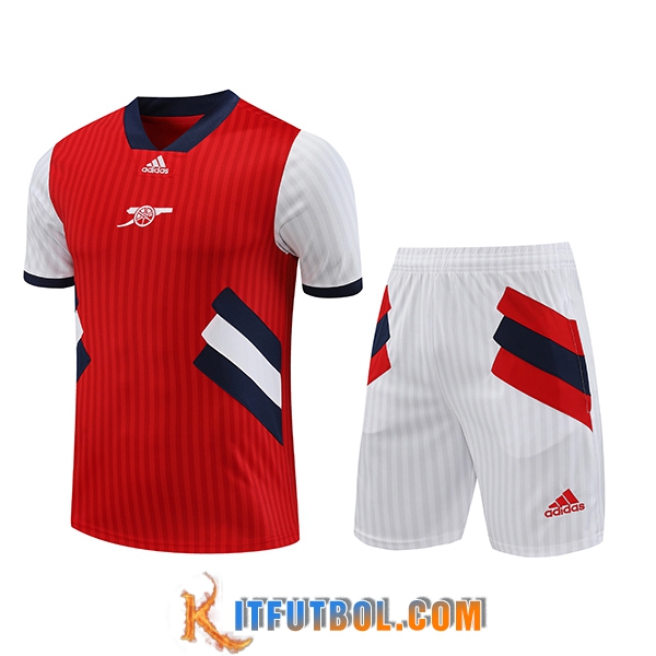 Camiseta Entrenamiento + Cortos Arsenal Rojo 2023/2024 -02