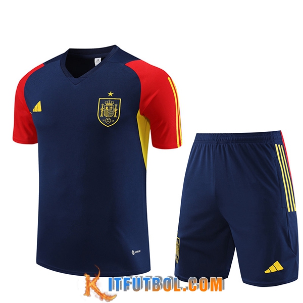 Camiseta Entrenamiento + Cortos España Azul marino 2023/2024