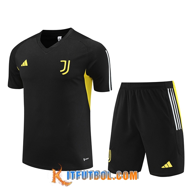 Camiseta Entrenamiento + Cortos Juventus Negro 2023/2024