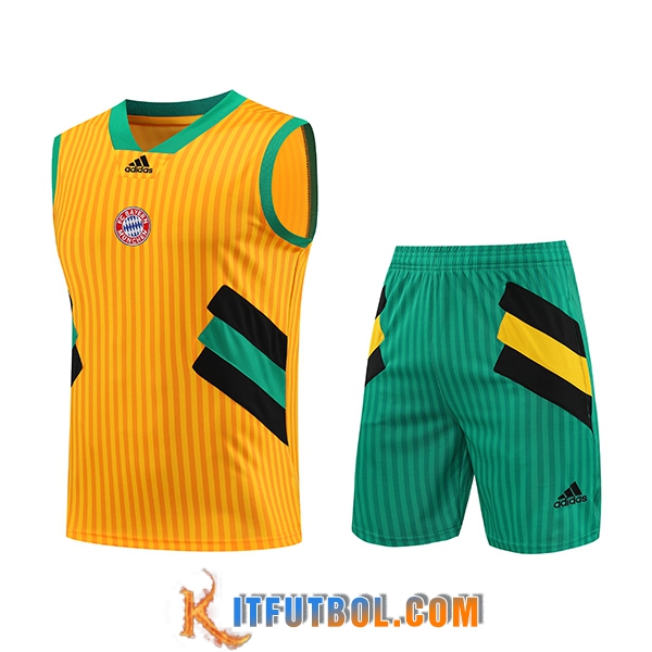 Camiseta Entrenamiento sin mangas + Cortos Bayern Munich Amarillo 2023/2024