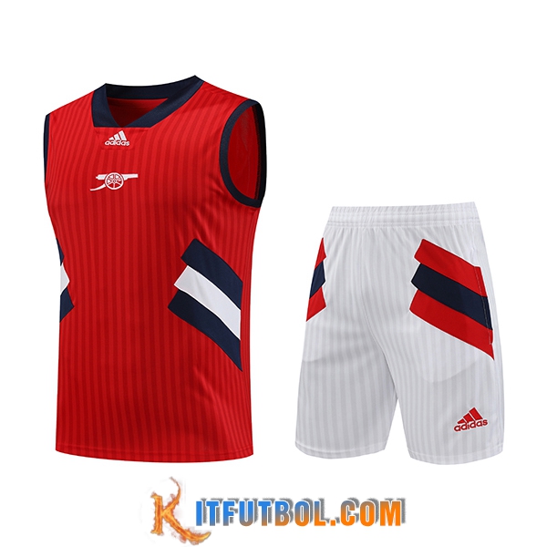 Camiseta Entrenamiento sin mangas + Cortos Arsenal Rojo 2023/2024