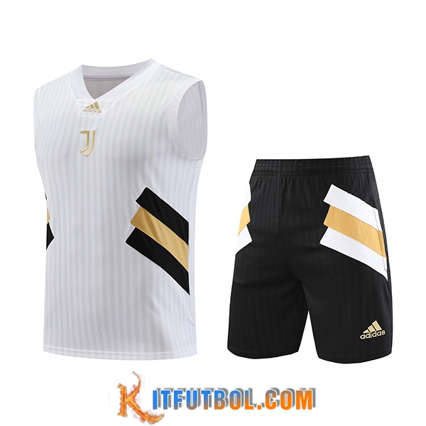 Camiseta Entrenamiento sin mangas + Cortos Juventus Blanco 2023/2024