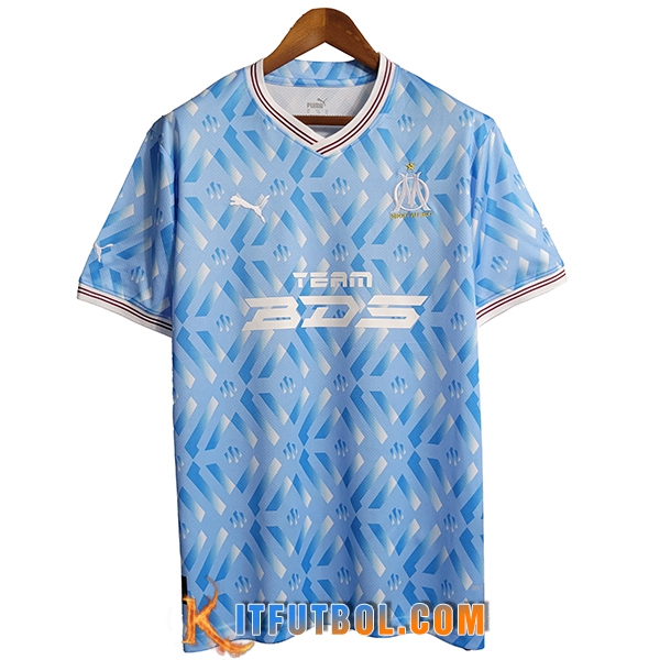 Camiseta Entrenamiento Marsella Azul Claro 2023/2024 -02