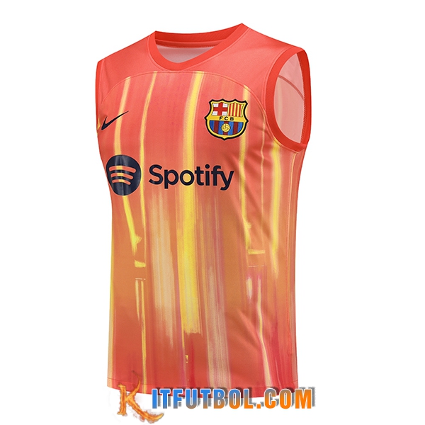 Chalecos De Futbol FC Barcelona Naranja 2023/2024