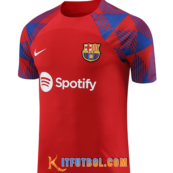 Camiseta Entrenamiento FC Barcelona Rojo 2023/2024