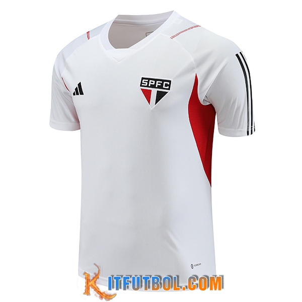 Camiseta Entrenamiento Sao Paulo FC Blanco 2023/2024 -02