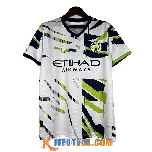 Camiseta Entrenamiento Manchester City Blanco 2023/2024