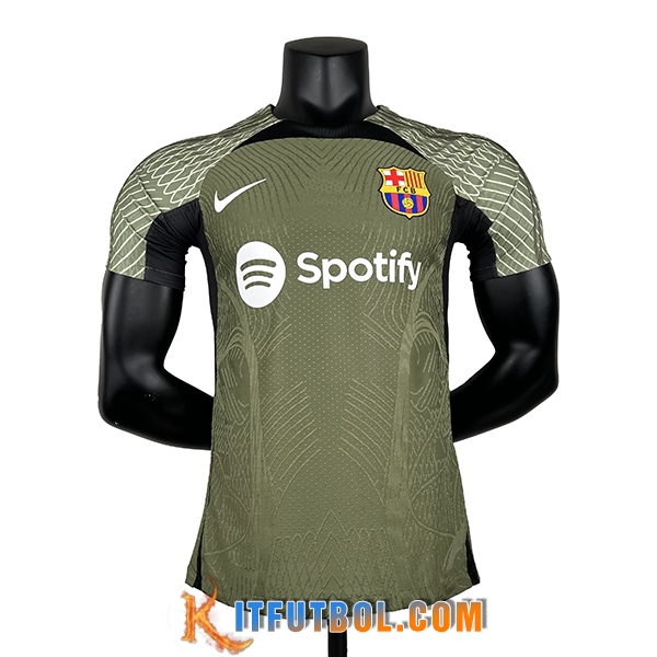 Camiseta Entrenamiento FC Barcelona Verde 2023/2024 -02