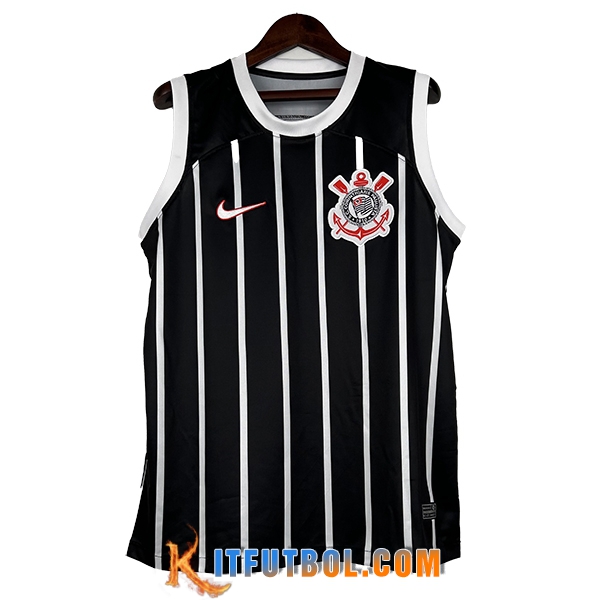 Chalecos De Futbol Corinthians Negro/Blanco 2023/2024