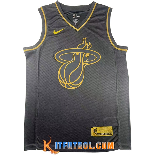 Camisetas Miami Heat (WADE #3) 2023/24 Negro