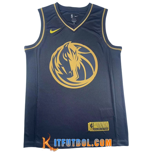 Camisetas Dallas Mavericks (DONCIC #77) 2023/24 Negro