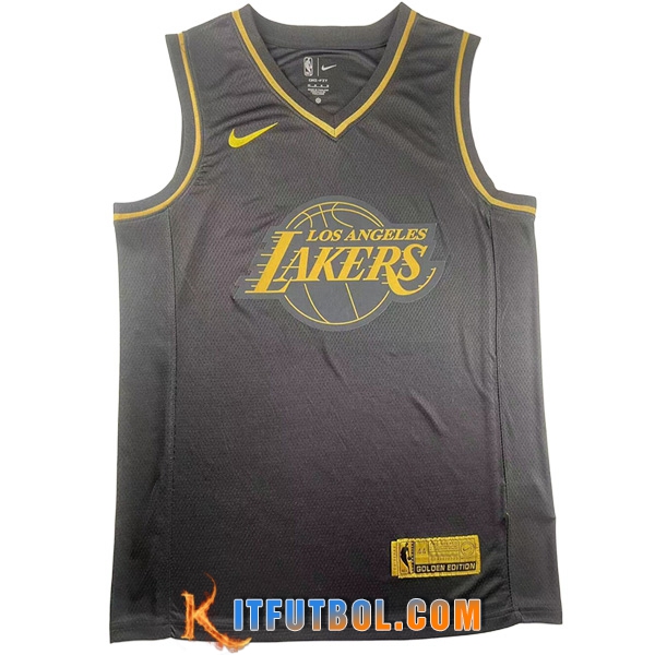 Camisetas Los Angeles Lakers (JAMES #23) 2023/24 Negro
