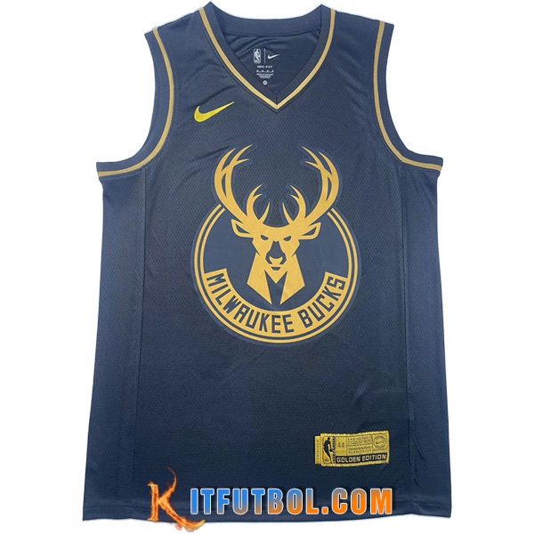 Camisetas Milwaukee Bucks (ANTETOKOUNMPO #34) 2023/24 Negro -02
