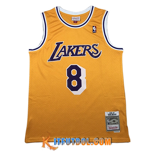 Camisetas Los Angeles Lakers (BRYANL #8) 2023/24 Amarillo