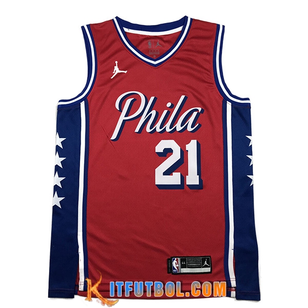 Camisetas Philadelphia 76ers (EMBIID #21) 2023/24 Rojo
