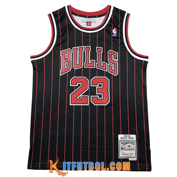 Camisetas Chicago Bulls (JORDAN #23) 2023/24 Negro/Rojo