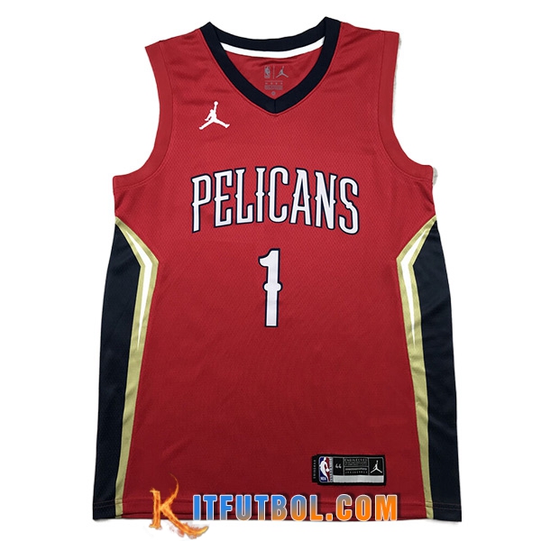Camisetas New Orleans Pelicans (WILLIAMSON #1) 2023/24 Rojo
