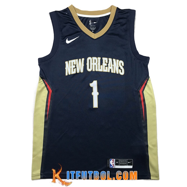 Camisetas New Orleans Pelicans (WILLIAMSON #1) 2023/24 Negro