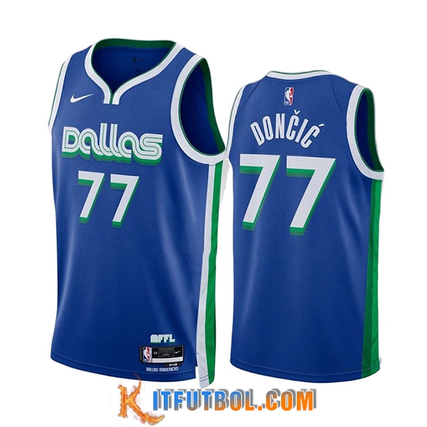 Camisetas Dallas Mavericks (DONCIC #77) 2023/24 Azul