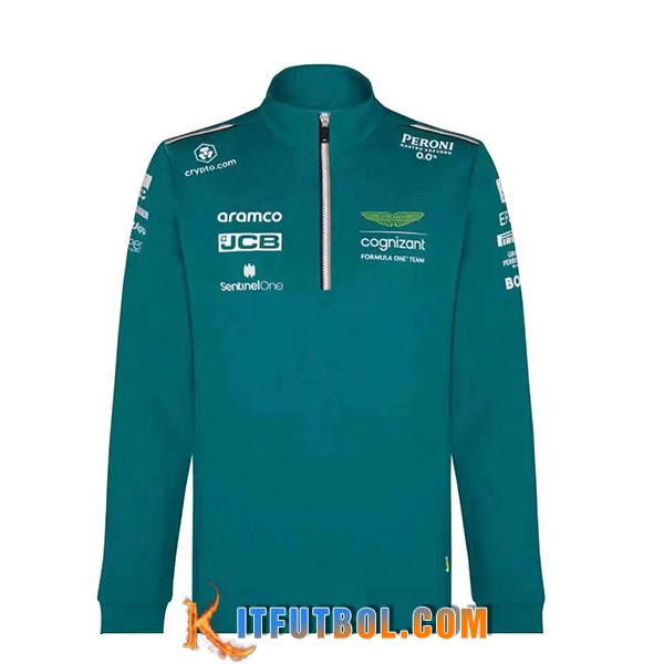 Sudadera F1 Aston Martin Team Verde 2023