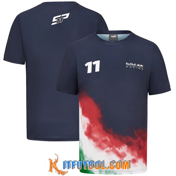 Camiseta de manga corta F1 RedBull Racing Team Azul marino 2023 -02