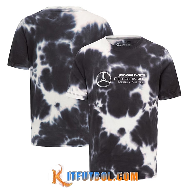 Camiseta de manga corta F1 Mercedes Benz Team Negro/Blanco 2023