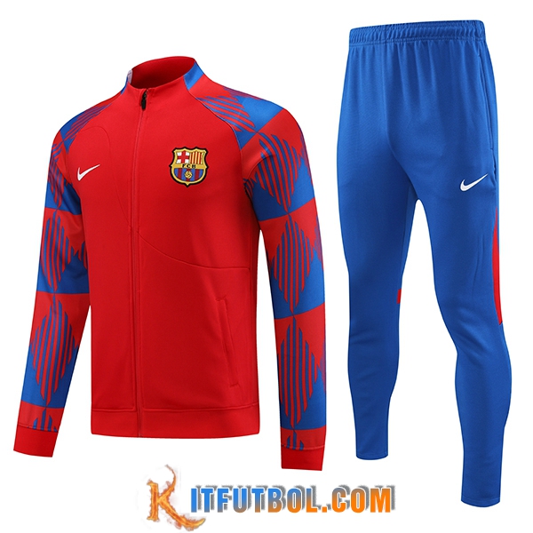 Chandal Equipos De Futbol - Chaqueta FC Barcelona Rojo 2023/2024