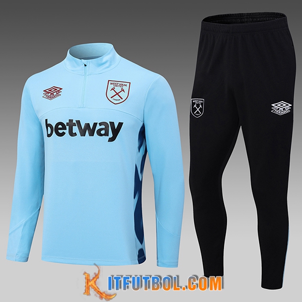 Chandal Equipos De Futbol West Ham Ninos Azul Claro 2023/2024