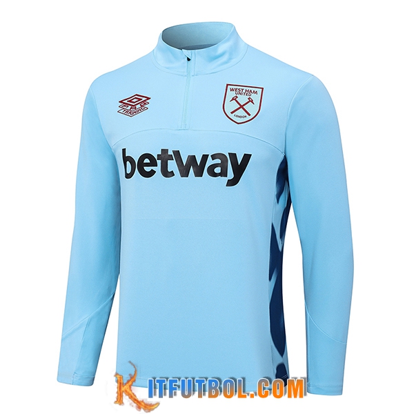 Sudadera De Entrenamiento West Ham Azul Claro 2023/2024