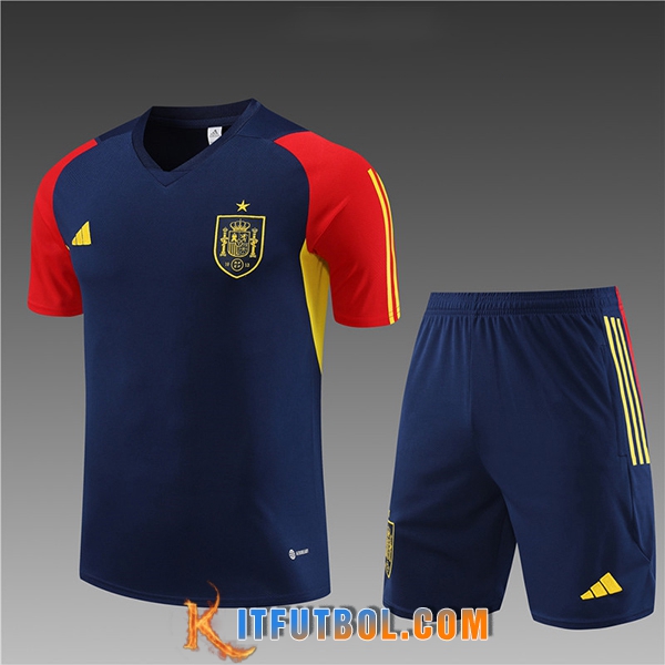 Camiseta Entrenamiento + Cortos España Ninos Azul marino 2023/2024