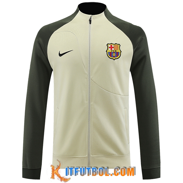 Chaquetas Futbol FC Barcelona Marrón/Verde 2023/2024