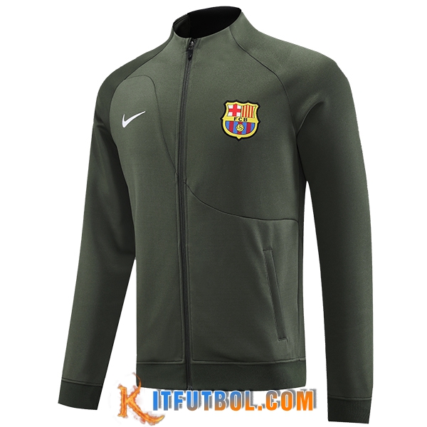 Chaquetas Futbol FC Barcelona Verde 2023/2024
