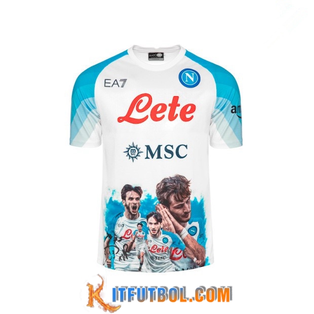 SSC Napoli Face Game Kvaratskhelia Match Shirt 2022/2023