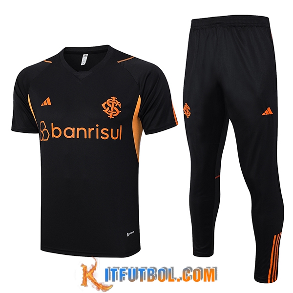 Camiseta Entrenamiento + Pantalones Brasil Negro 2023/2024