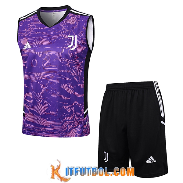 Camiseta Entrenamiento sin mangas + Cortos Juventus Violeta 2023/2024 -02